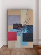 Duży nowoczesny obraz energetyczny kolorowy 120x80cm abstrakcja