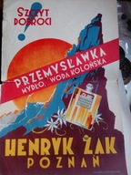 Mydło, woda kolońska HENRYK ŻAK POZNAŃ, duża reklama na kartonie