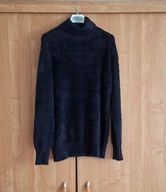 BLUOLTRE ciepły czarny damski golf rozmiar 40