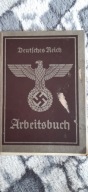 Arbeitsbuch III Rzeszy 1940 Franz Czech, Oberschlesien stan kolekcjonerski