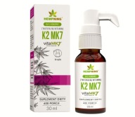 Suplement diety Hemp King Witamina K2MK7 w oleju konopnym krople 30 ml