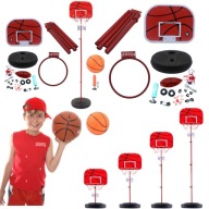 ZESTAW DO KOSZYKÓWKI Z REGULOWANYM STOJAKIEM I PIŁKĄ 4 LATA + KOSZ POMPKA