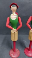 Stare drewniane figurki Lalki Skandynavia design