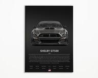 PLAKAT FORD MUSTANG SHELBY GT500 IDEALNY NA PREZENT NAJWYŻSZA JAKOŚĆ A3