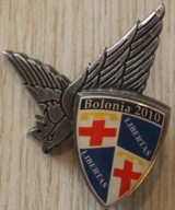 BOLONIA 2010 - DLA WETERANÓW WOJNY, PRZYPINKA, RZADKOŚĆ