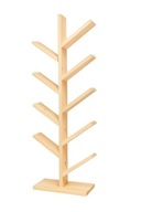 Drewniany regał-półka na książki „jodełka” naturalne drewno