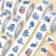 Rolka 500 naklejek, etykiety obrazków kpop demon hunters nagrody