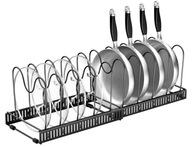 ORGANIZER NA PATELNIE 10 REGULOWANYCH PRZEGRÓDEK STOJAK NA POKRYWKI