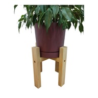 Stojak, mini kwietnik ozdobny pod doniczkę 15cm, olejowany, naturalny