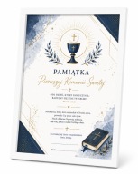 Pamiątka I Komunii Świętej A4 w Ramce