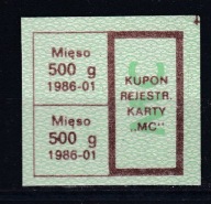 Karta zaopatrzenia, reglamentacja, "MC" , 01 1986 /SZP1/