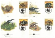02-FDC-KR40- Paragway, WWF,1984, Mrówkojady