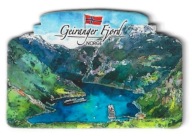 GEIRANGER FJORD NORWEGIA magnes na lodówkę cz09