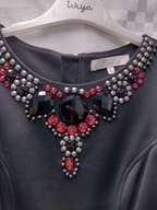 DIAMOND Sukienka z naszytymi koralikami rozm 34 jak NOWA