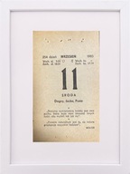 KARTKA Z KALENDARZA 1985-09-11 ORYGINAŁ W RAMCE