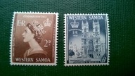 Western Samoa Zachodnie ** 2 znaczki QEII kolonie angielskie brytyjskie