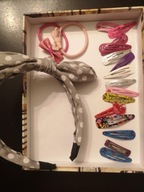 Zestaw dla DZIEWCZYNKI- spinki i opaska - tanio pomagamy WOŚP