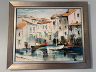 Anioł Alfred-Pejzaż włoski-obraz olejny 40x50 z ramą