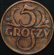 5 groszy 1928 - piękny egzemplarz