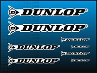 8x Naklejka z Logo DUNLOP Zestaw Duży QUAD Cross Ścigacz Motocykl Off-Road