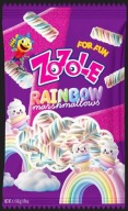 Zozole Pianki o Smaku Waniliowym Rainbow Marshmallows Świderki 140g