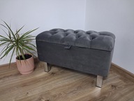 Ławka pufa puf otwierana 60 x 30 x 40 schowek pojemnik na wymiar siedzisko