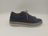 PÓŁBUTY ESPADRYLE POLSKA SKÓRA NATURALNA GRANAT R. 41