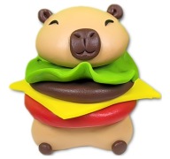KAPIBARA HAMBURGER FIGURKA Z MODELINY