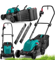 Kosiarka Elektryczna 2000W 33cm Indukcja 2 Noże Duży Kosz