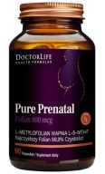 Suplement diety Doctor Life Pure Prenatal Folian 800 mcg 90 kapsułek
