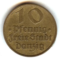 WOLNE MIASTO GDANSK - 10 Pfennig - 1932
