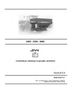 Sulky X44 (2400, 3200, 4000) - instrukcja obsługi rozsiewacza PL