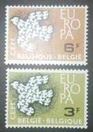 Europa-5 Belgia czysta seria** 1961r.