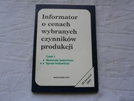 INFORMATOR O CENACH 1 MATERIAŁY BUDOWLANE
