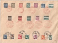 PROTEKTORAT CZECHY I MORAWA -koperta -stemple ozdobne duży format 1939-1941