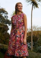 HOBBS LINEN DRESS piękna unikat 38