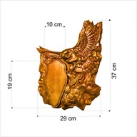 Deska pod trofeum koziołek , rogacz Ks-R