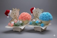 Stroik na grób dziecka, miś dziewczynka lub chłopiec