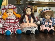 LALKA KOLEKCJONERSKA PORCELANOWA GŁOWA - 3 SZT