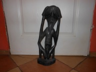 STARA CIEKAWA RZEZBA AFRYKAŃSKA 51 CM