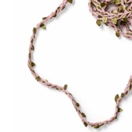 LIANA DO TERRARIUM RÓŻOWA 50cm + PRZYSSAWKI DLA SKAKUNA GADA DEKORACJA