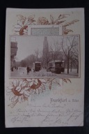FRANKFURT ODER / Słubice Unter Den Linde / Tramwaje 1900r. Ozdobna