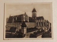 Stare zdjęcie Malbork Marienburg Zamek Kościół fotografia niemiecka 1937