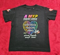 T-shirt dziecięcy. 110-116 cm, z motywem finałowym.