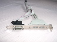 Gniazdo śledź do obudowy 2 x USB i inne - taśma