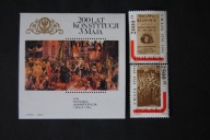 Blok 142 Fi 3180 - 3181 ** - 200 rocznica Konstytucji 3 Maja z 1991r