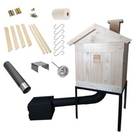 TRADYCYJNA DREWNIANA WĘDZARNIA OGRODOWA ZESTAW