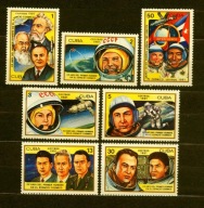 KUBA ** 20 rocznica lotu Gagarina Mi 2548-54