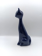 Granatowy KOT - figurka - przepiękny duży 24 cm figurka kolekcjonerska
