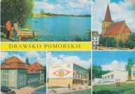 DRAWSKO POMORSKIE - JEZIORO OKRA - KOŚCIÓŁ - SZKOŁA - DOM HANDLOWY- OŚRODEK